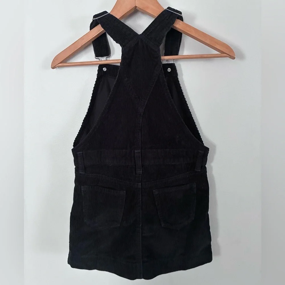 GAP Black Corduroy Overall Dress Sz Small